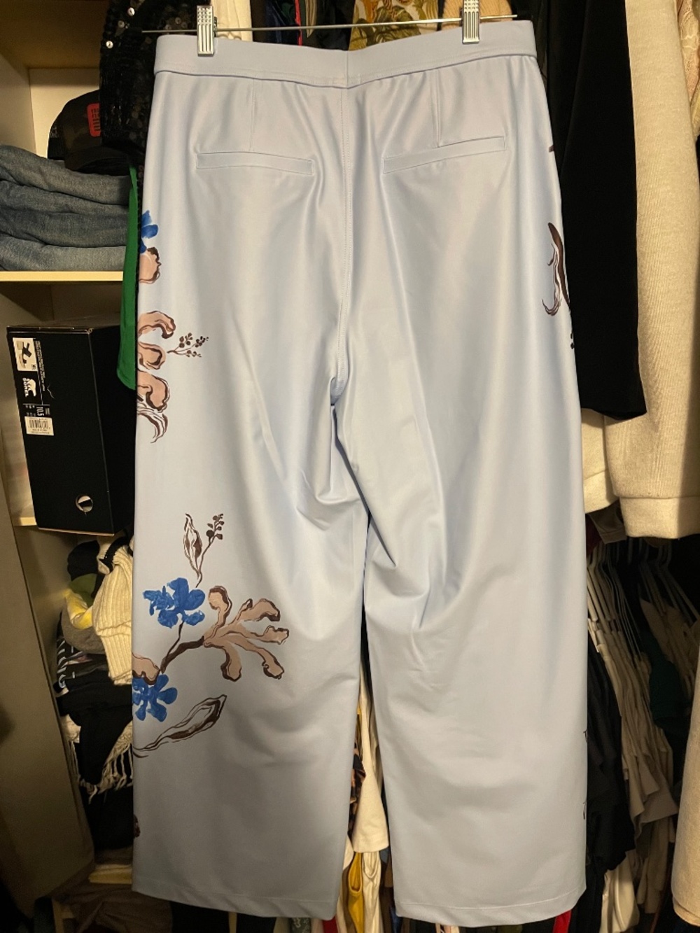 Halara Yukiko High Waisted Floral Print Pants with Pockets NWOT Size Large - Picture 12 of 12